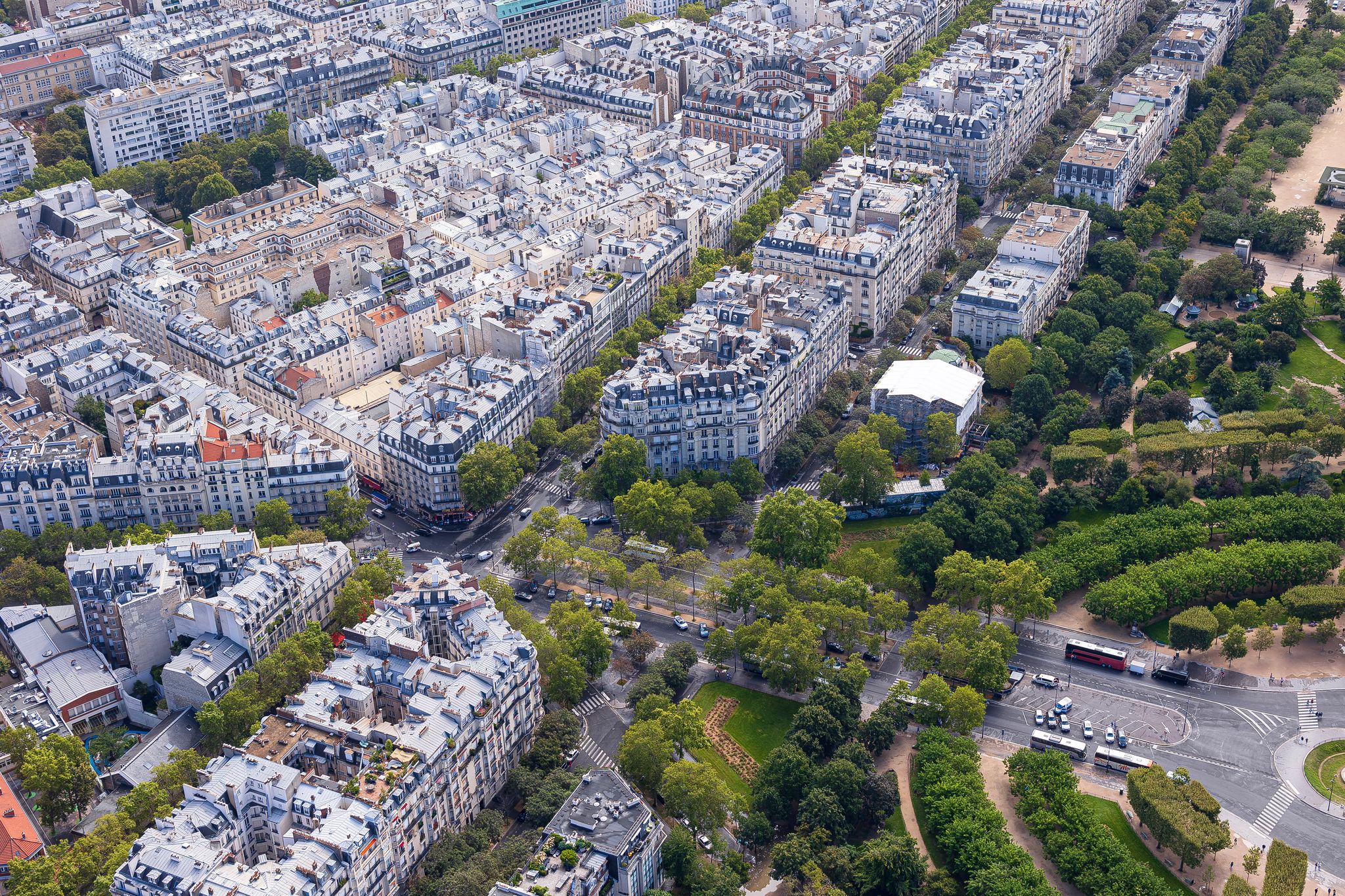 A portion (1/16th) of a larger panorama taken from the Eiffel Tower